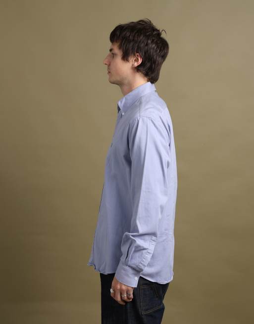 Vintage size L Yves Saint Laurent oxford shirt in lilac, 4 of 6