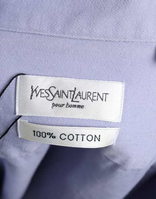 Vintage size L Yves Saint Laurent oxford shirt in lilac, 6 of 6