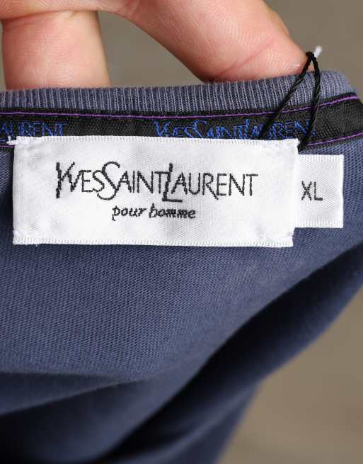 Vintage size L Yves Saint Laurent t-shirt in navy, 6 of 6