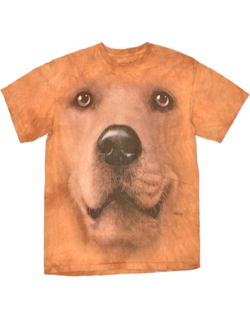 Vintage Size M Animal Print Graphic T-Shirt Top in Orange