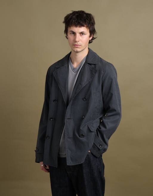 Vintage size M Armani Jeans peacoat in navy, 2 of 7