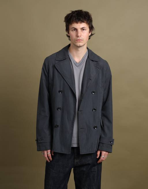Vintage size M Armani Jeans peacoat in navy, 3 of 7