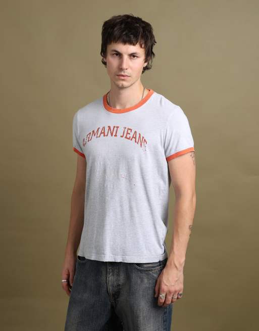 Vintage size M Armani Jeans t-shirt in grey, 1 of 6