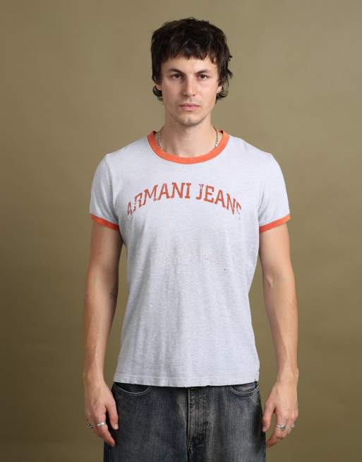 Vintage size M Armani Jeans t-shirt in grey, 2 of 6