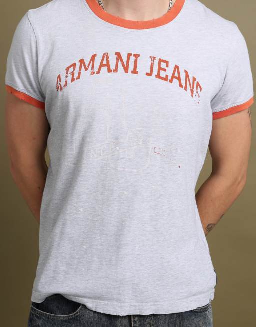 Vintage size M Armani Jeans t-shirt in grey, 4 of 6