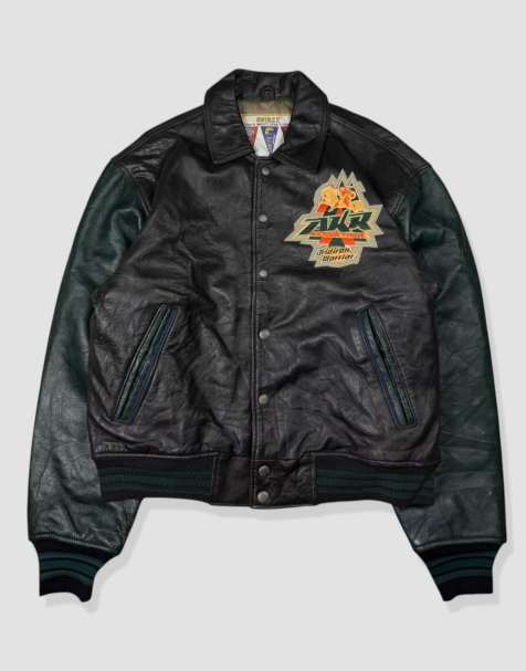 Vintage size M avirex leather jacket in black - view 1