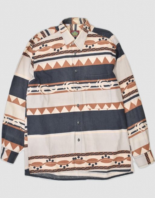 Vintage Size M aztec shirt multicolour stripe  