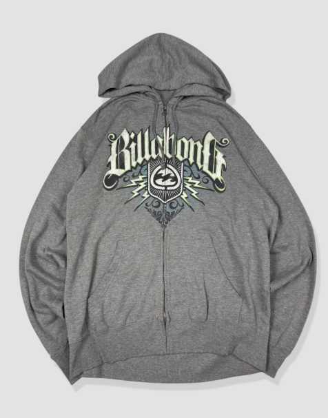 Vintage size M billabong hoodie in grey - view 1