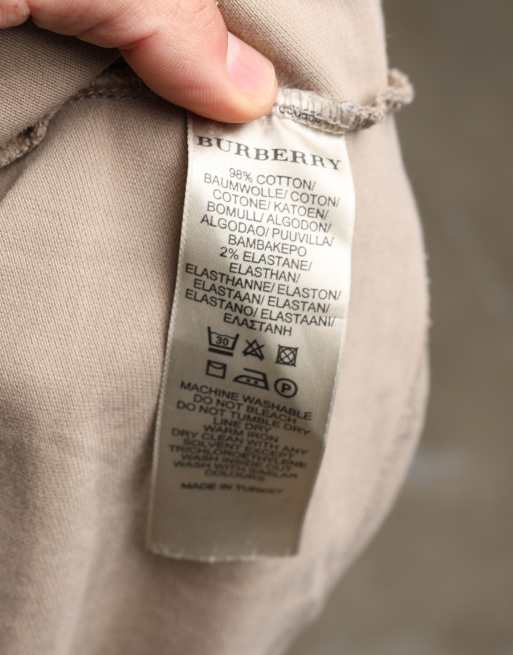 Vintage size M Burberry Brit polo shirt in beige, 7 of 7