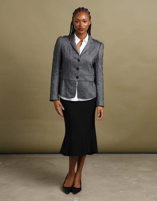 Vintage size M Burberry London blazer in grey, 3 of 7