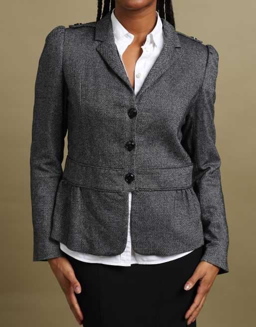 Vintage size M Burberry London blazer in grey, 4 of 7