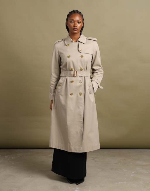 Vintage size M Burberrys double breasted trench coat in beige, 1 of 7