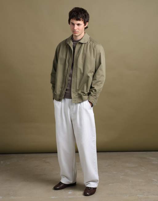 Vintage size M Burberry's harrington jacket in green, 3 of 7