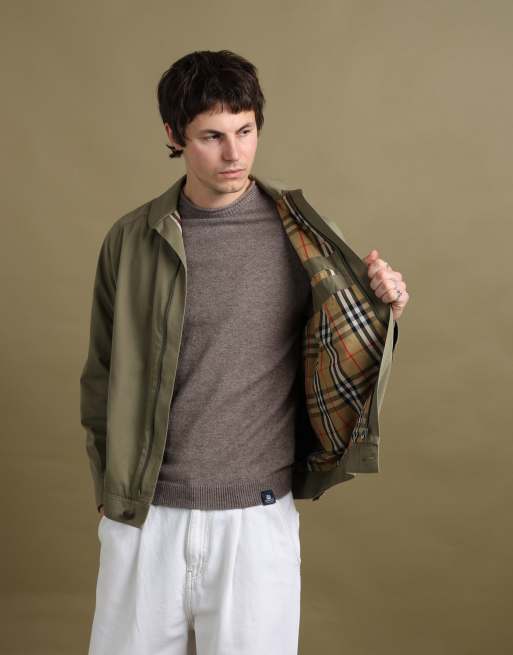 Vintage size M Burberry's harrington jacket in green, 4 of 7