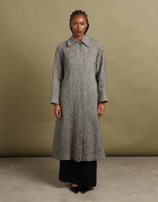 Vintage size M Burberrys overcoat in grey, 1 of 7