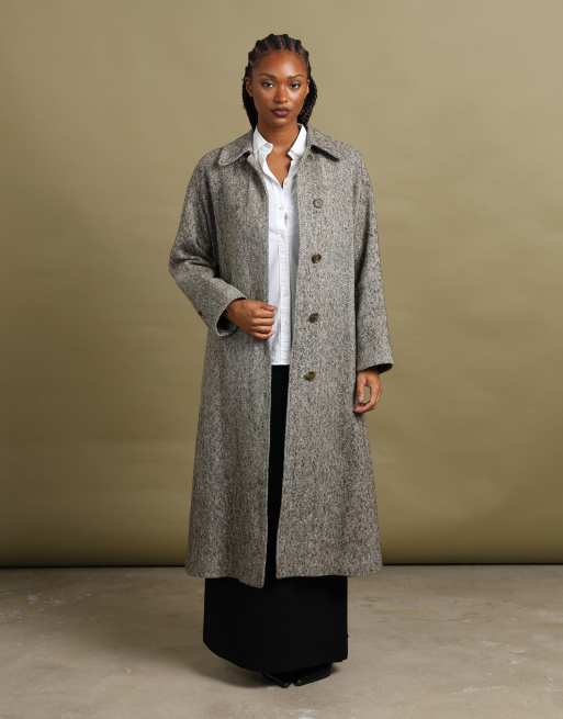 Vintage size M Burberrys overcoat in grey, 3 of 7