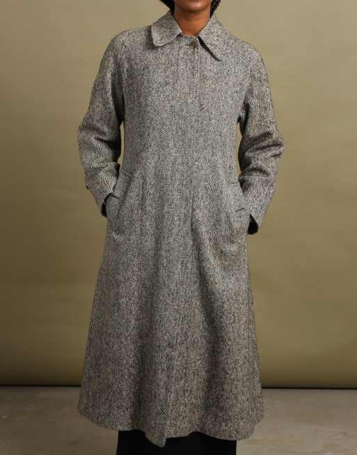 Vintage size M Burberrys overcoat in grey, 6 of 7