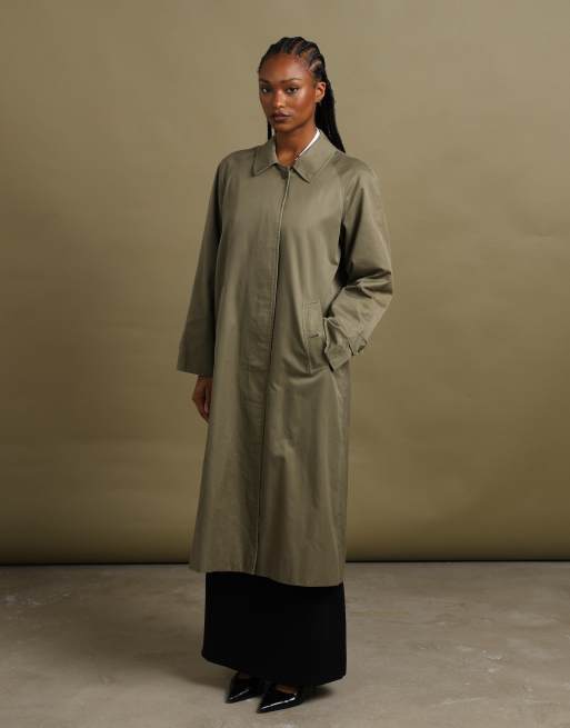 Vintage size M Burberrys trench coat in green, 5 of 7