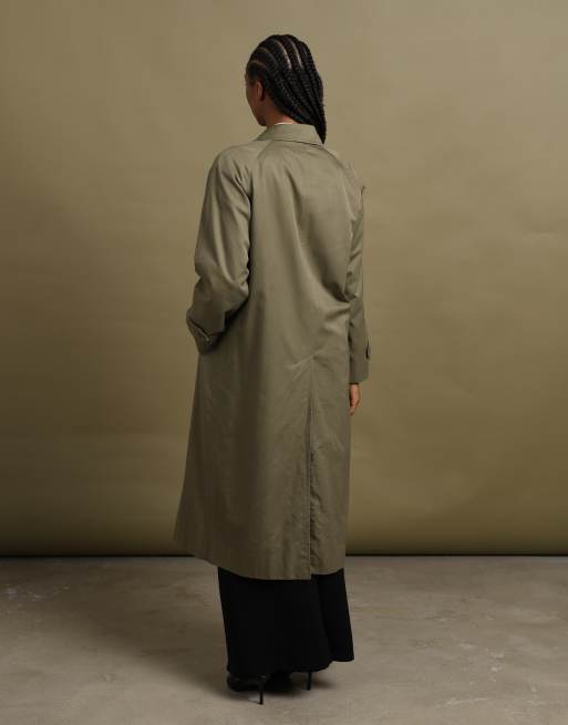 Vintage size M Burberrys trench coat in green, 6 of 7