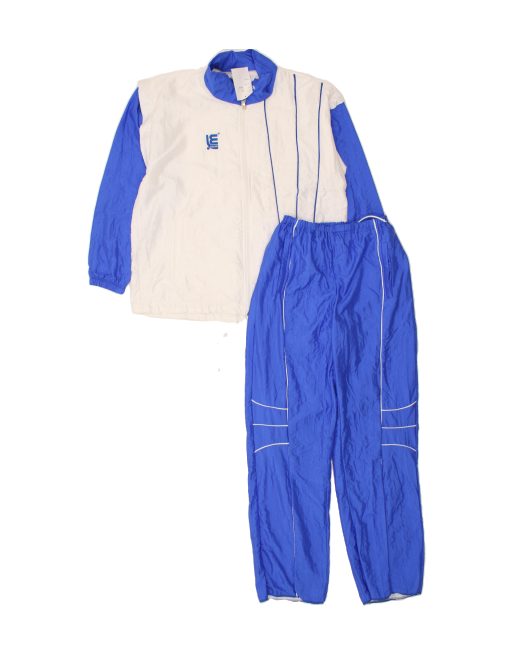 Vintage Size M Colourblock Full Tracksuit in Blue