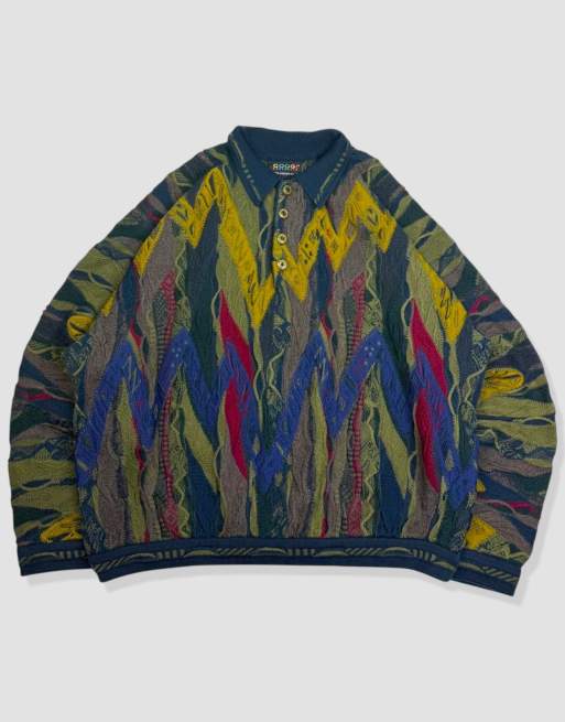 Vintage size M Coogi knit jumper in multi