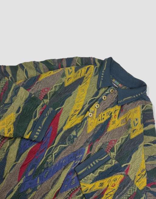 Vintage size M Coogi knit jumper in multi, 3 of 4