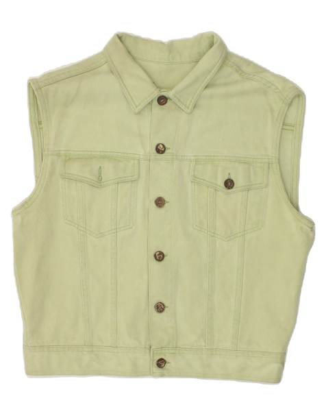 Vintage Size M Denim Gilet in Green - view 1