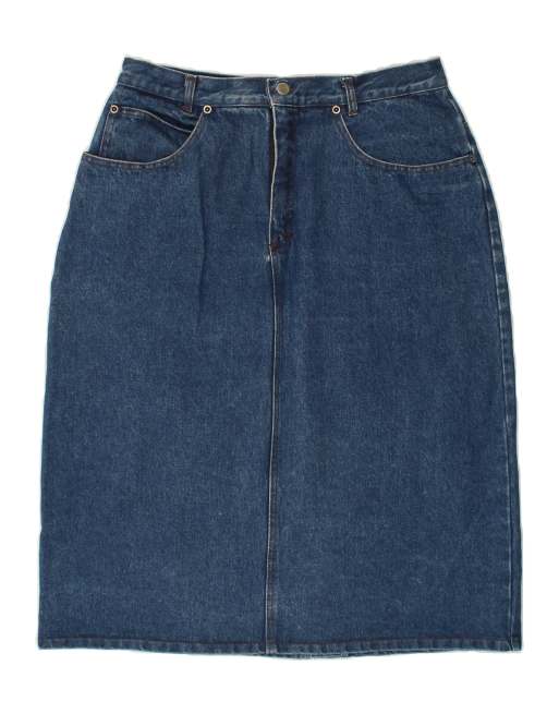 Vintage Size M Denim Skirt in Blue