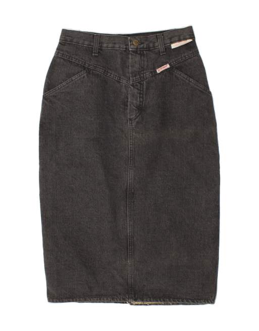 Vintage Size M Denim Skirt in Grey