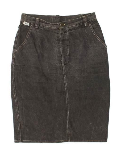 Vintage Size M Denim Skirt in Grey