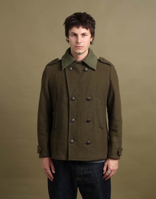 Vintage size M Dolce & Gabbana peacoat in green, 4 of 7
