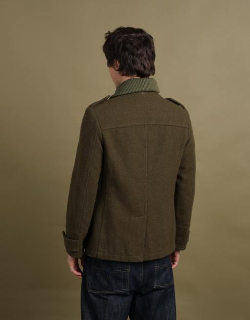 Vintage size M Dolce & Gabbana peacoat in green, 6 of 7