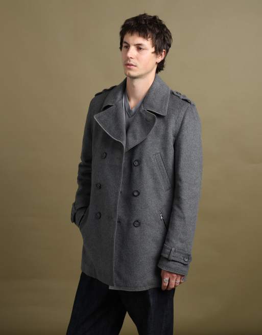Vintage size M Dolce & Gabbana peacoat in grey, 2 of 7