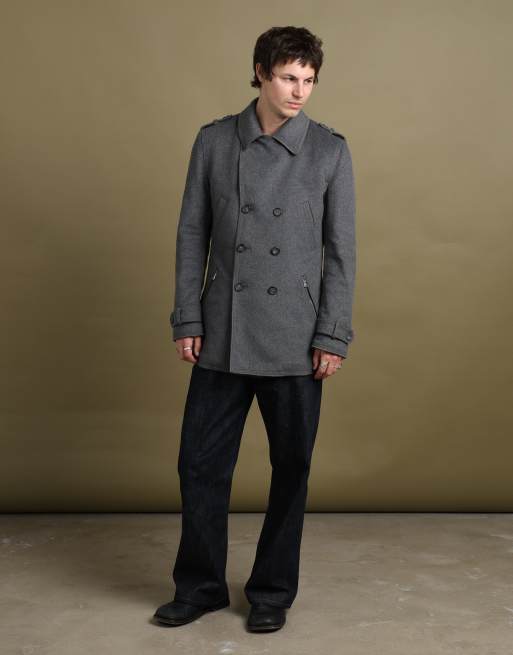 Vintage size M Dolce & Gabbana peacoat in grey, 3 of 7