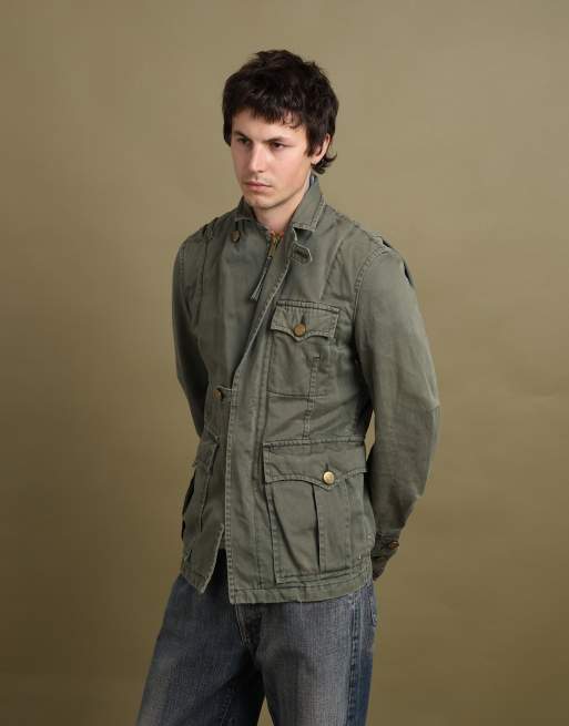 Vintage size M Dsquared2 denim jacket in green, 1 of 7