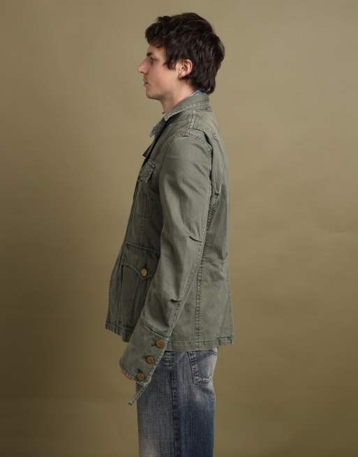 Vintage size M Dsquared2 denim jacket in green, 6 of 7