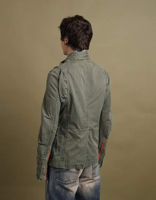 Vintage size M Dsquared2 denim jacket in green, 7 of 7