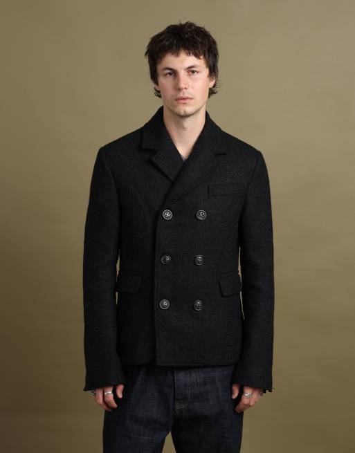 Vintage size M Dsquared2 peacoat in black, 1 of 7