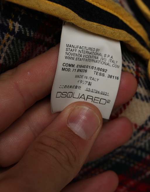 Vintage size M Dsquared2 peacoat in black, 7 of 7