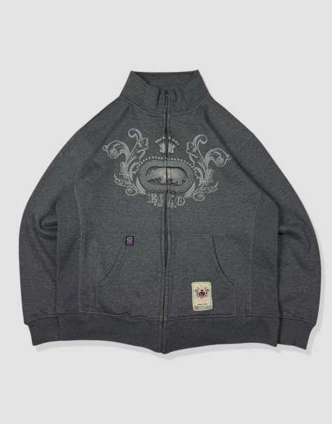 Vintage Size M Ecko Full-Zip Sweatshirt in Grey - view 1