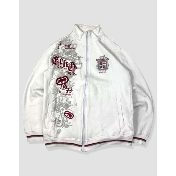 Vintage size M ecko unltd jacket in white ASOS