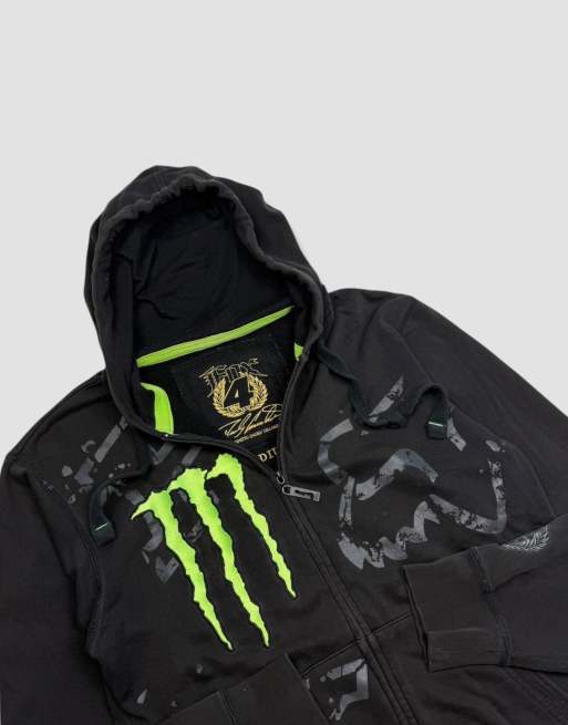 Vintage size M Fox Racing full-zip hoodie in black | ASOS