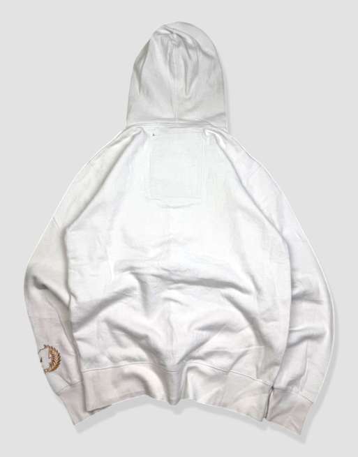 Vintage size M Fox Racing full-zip hoodie in white, 2 of 4