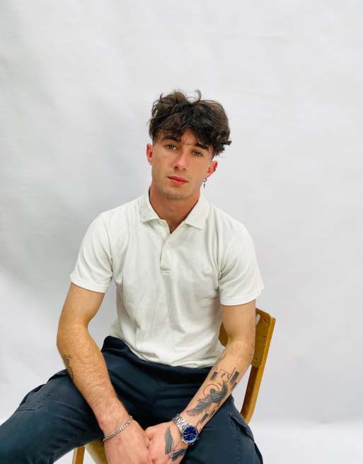 Vintage Size M Fred Perry Polo Shirt in White