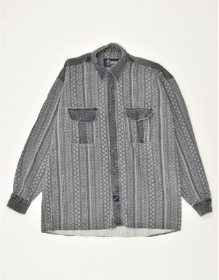 Vintage Size M Geometric Shirt in Grey