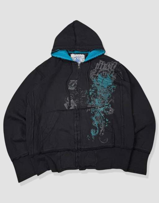 Vintage size M grunge hoodie in black