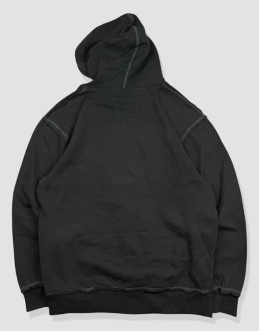 Vintage size M Hard Rock Café embroidered grunge full-zip hoodie in black, 2 of 4