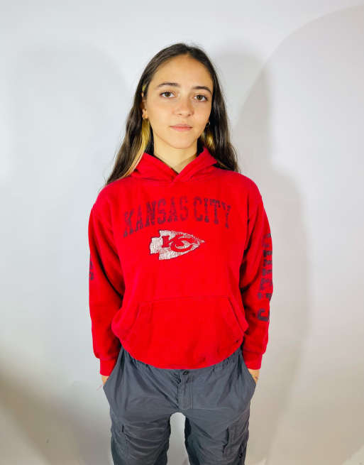 Vintage size m kansas city hoodie in red in red