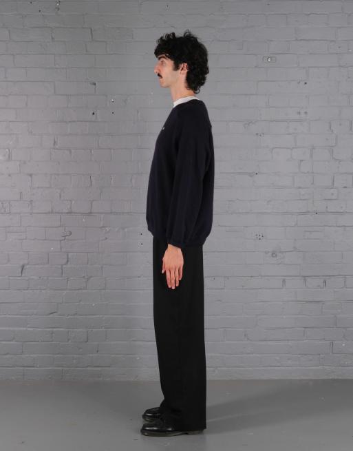 Vintage Size M Lacoste Knitted Jumper in Navy, 4 of 4