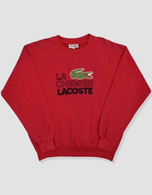 Vintage size M Lacoste sweatshirt in red